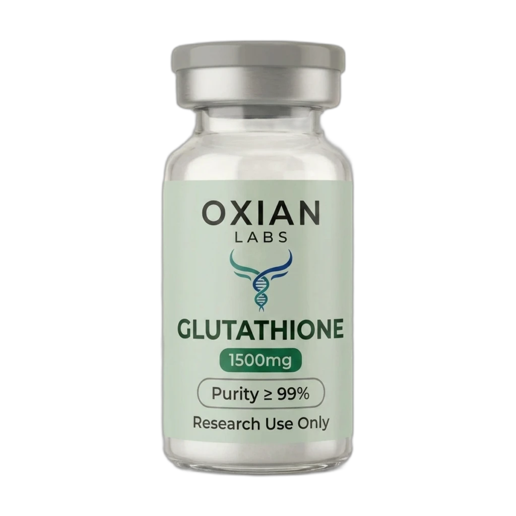 Oxian Labs Glutathione 1500 mg lyophilized research peptide vial