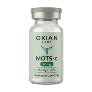 Oxian Labs MOTS-c 40 mg lyophilized research peptide vial