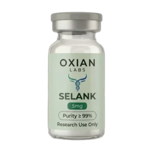 Oxian Labs Selank 5 mg lyophilized research peptide vial